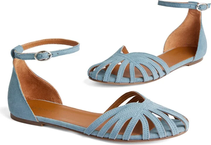 Aubrey Plaited Ankle Strap Flat - Image 4
