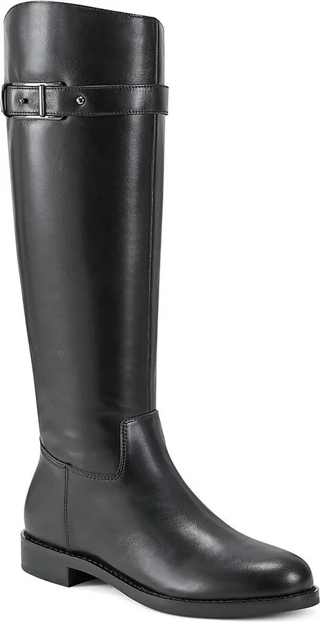 Aubrey Womens Leather Tall Knee-High Boots
