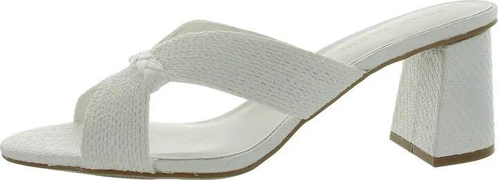 Aubrie Womens Slip On Strappy Mule Sandals
