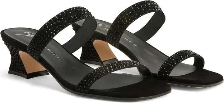 Aude Strass 45mm rhinestone sandals - Image 2