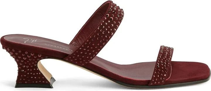 Aude Strass 45mm rhinestone sandals