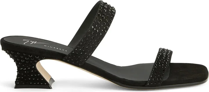 Aude Strass 45mm rhinestone sandals