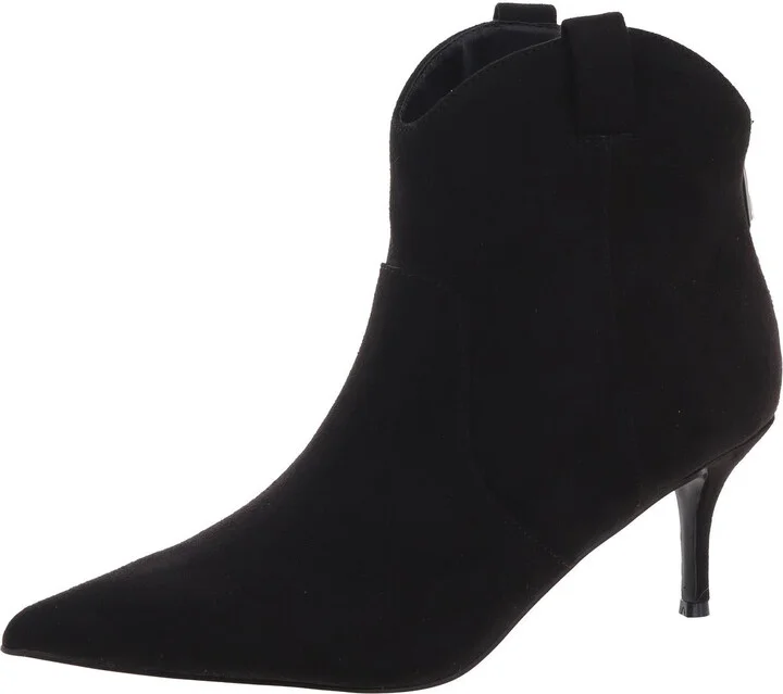AUDEN Womens Zipper Faux Suede Booties