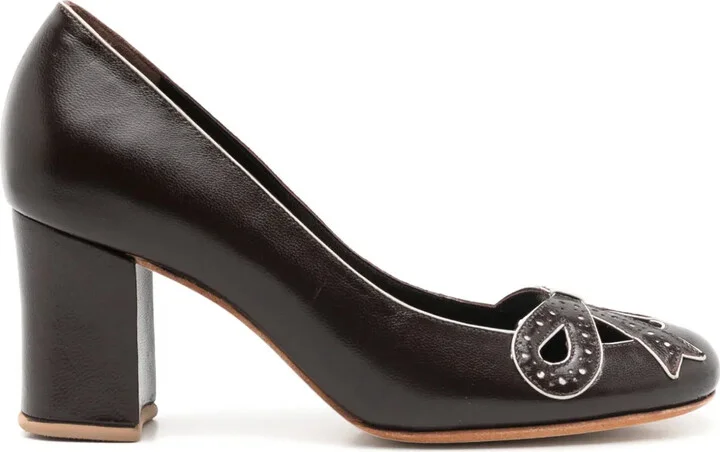 Audrey 55mm leather pumps
