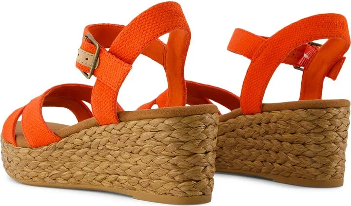 Audrey Ankle Strap Espadrille Platform Wedge Sandal - Image 2