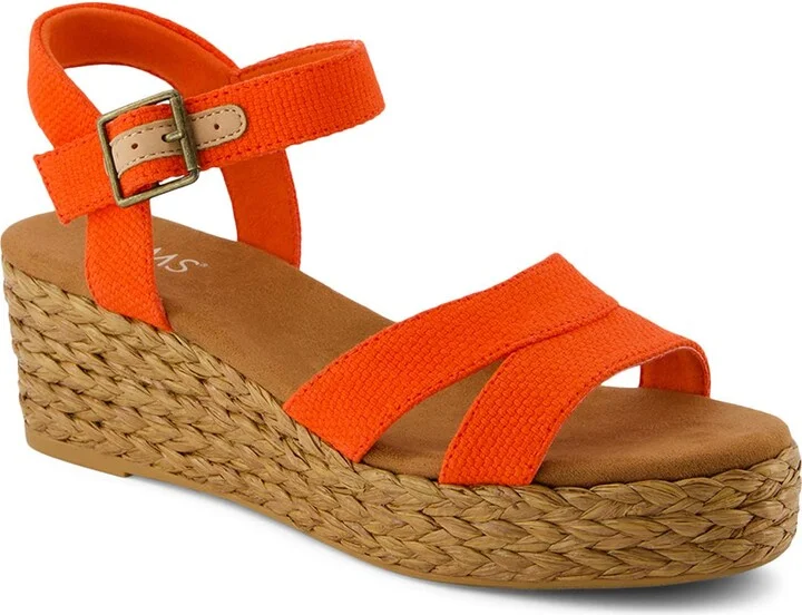 Audrey Ankle Strap Espadrille Platform Wedge Sandal
