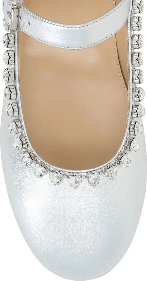 Audrey crystal-embellished ballet pumps - Image 4