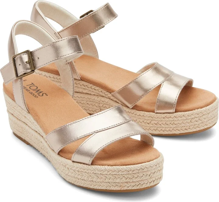 Audrey Metallic Wedge Sandal - Image 4