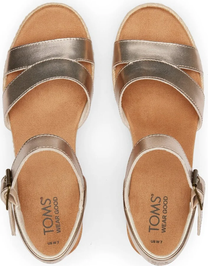 Audrey Metallic Wedge Sandal - Image 6