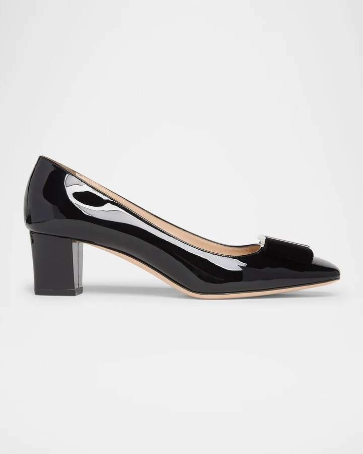 Audrey Patent Bow Ballerina Pumps