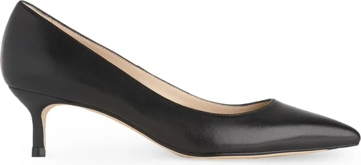 Audrey Pointed Toe Kitten Heel Pump - Image 3