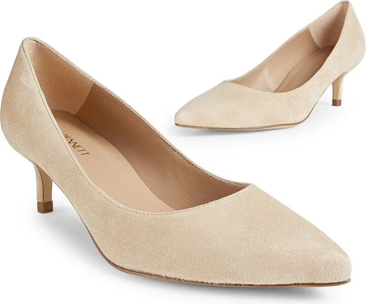 Audrey Pointed Toe Kitten Heel Pump - Image 4
