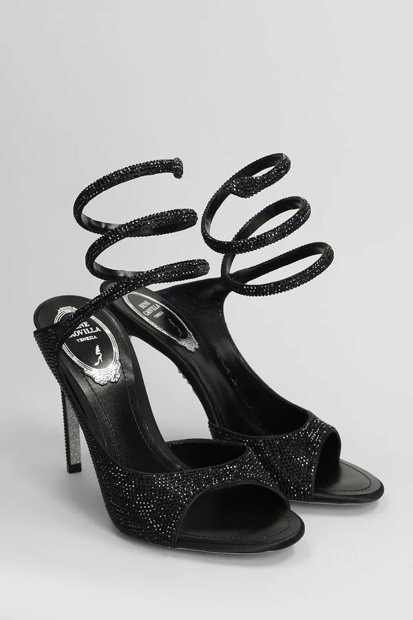 Audrey Sandals In Black Leather - Image 2