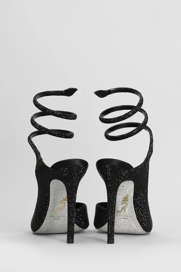 Audrey Sandals In Black Leather - Image 4