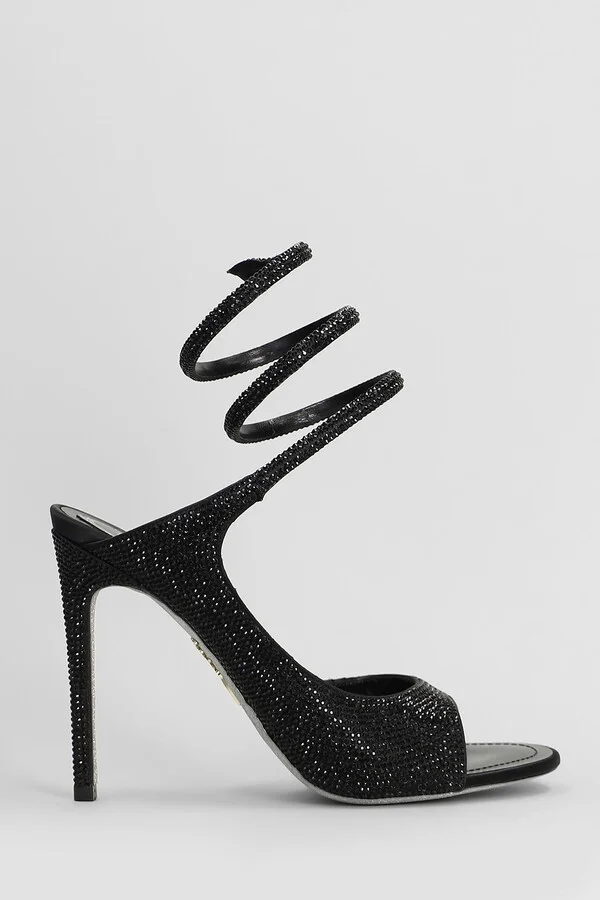Audrey Sandals In Black Leather
