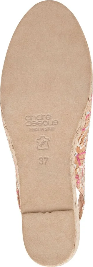 Audrey Slingback Peep Toe Espadrille Wedge Sandal - Image 6