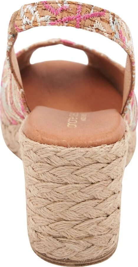 Audrey Slingback Peep Toe Espadrille Wedge Sandal - Image 7