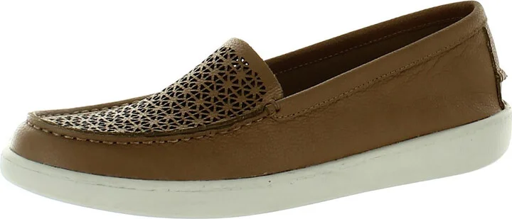 Audrey Womens Pull-on Leather Moccasins