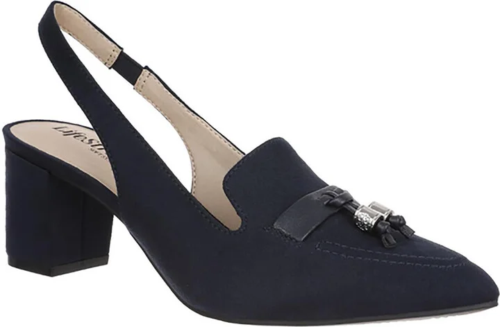 Audrey Womens Slip On Pointed Toe Slingback Sandals
