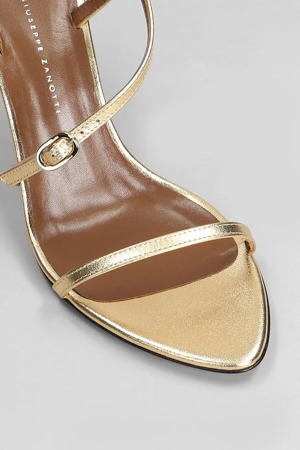 Audrinette 90 Sandals In Gold Leather - Image 5