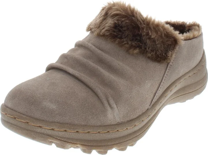 Audry Womens Suede Cold Weather Clogs