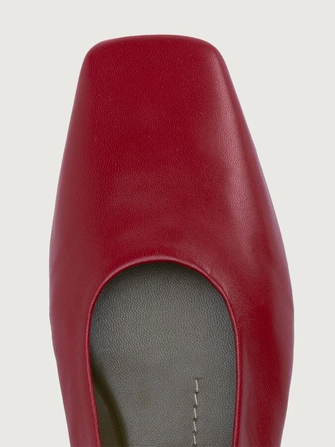 Augusta Ballet Flat - Medium Red - Image 2