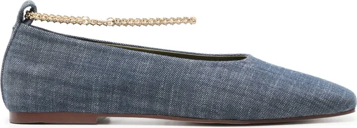 Augusta denim ballerina shoes