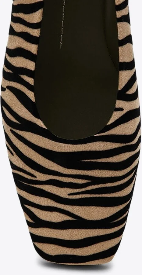 Augusta Zebra Print Ballet Flats - Image 2