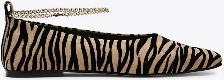 Augusta Zebra Print Ballet Flats