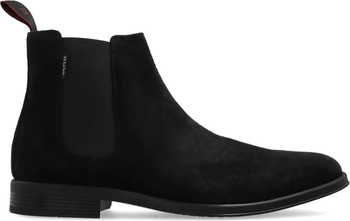 "Augustus" Leather Chelsea Boots, , - Black