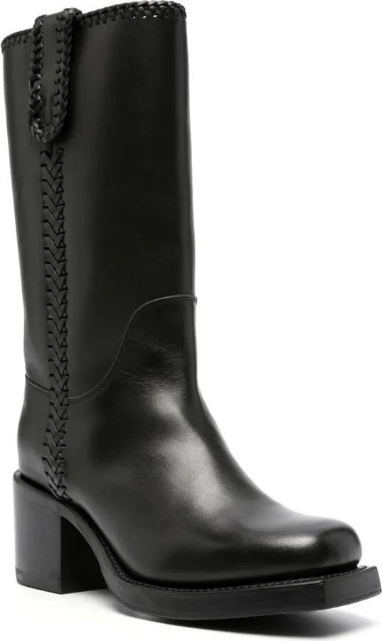 Aumandra 65mm leather boots - Image 2