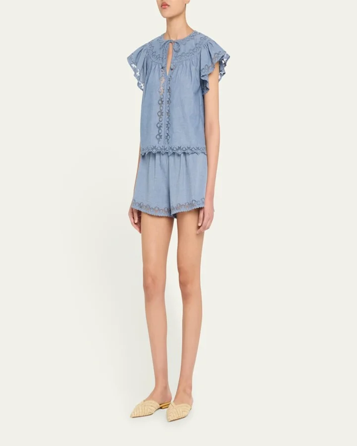 Aunika Raffia Ballerina Mules - Image 4