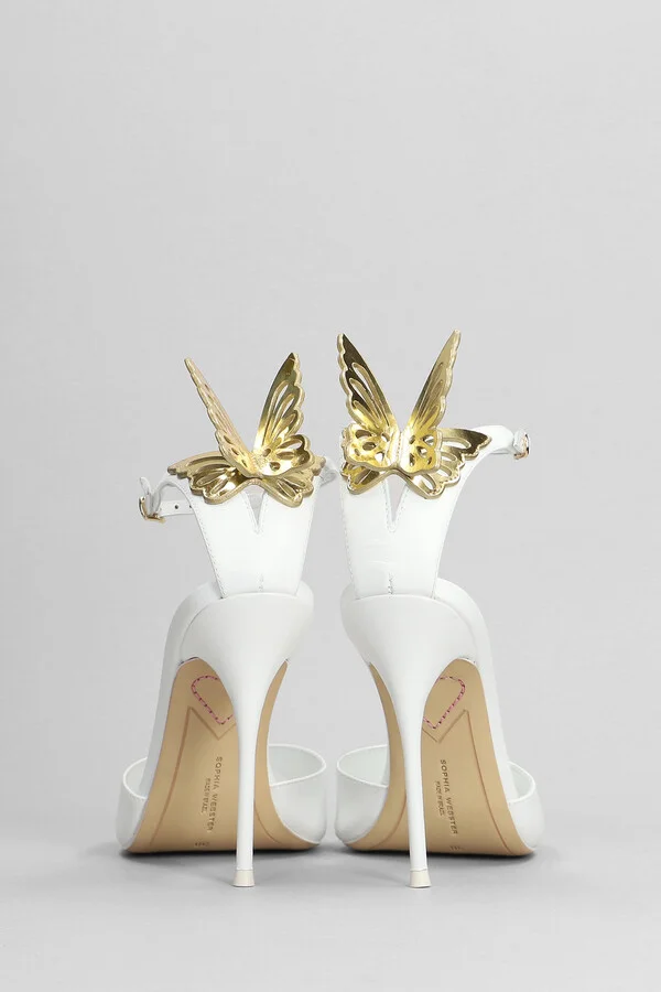 Aura Sandals In White Leather - Image 4