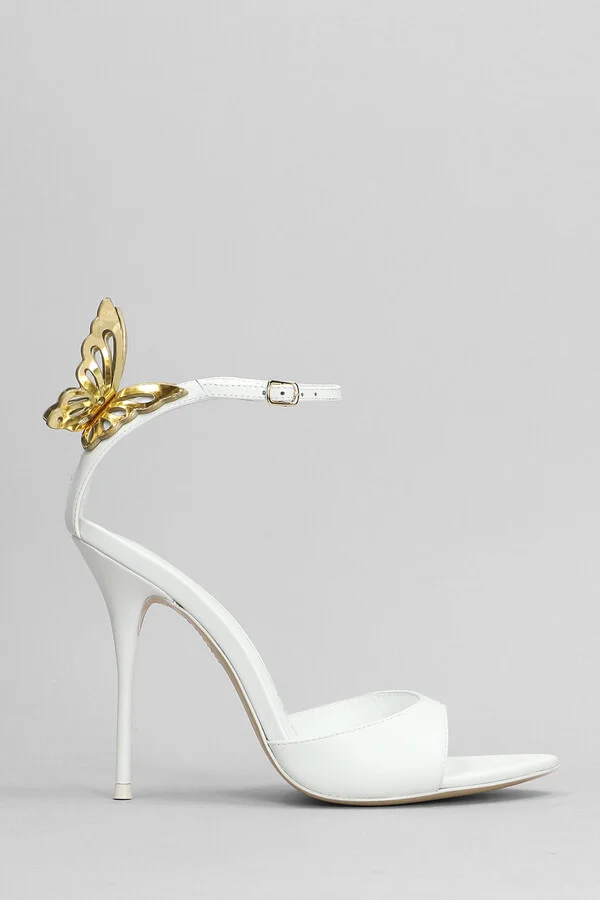 Aura Sandals In White Leather