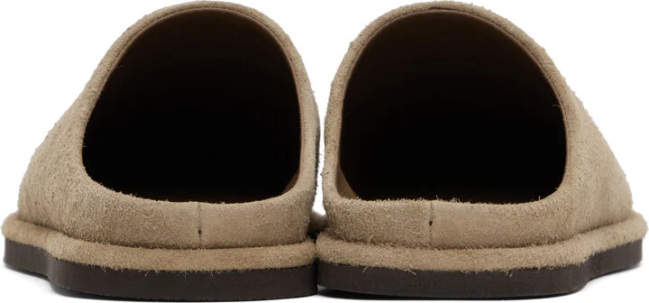 AURALEE Beige Leather Mules - Image 2