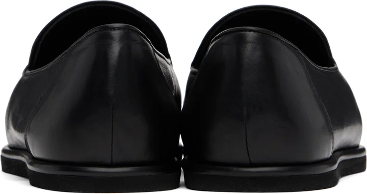 AURALEE Black Soft Leather Slip-on Loafers - Image 2