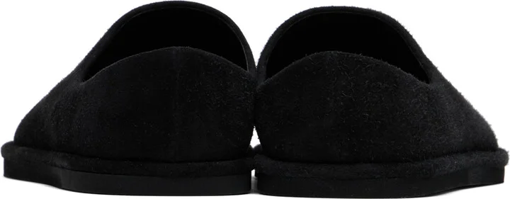AURALEE Black Suede Slippers - Image 2
