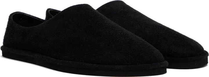 AURALEE Black Suede Slippers - Image 4