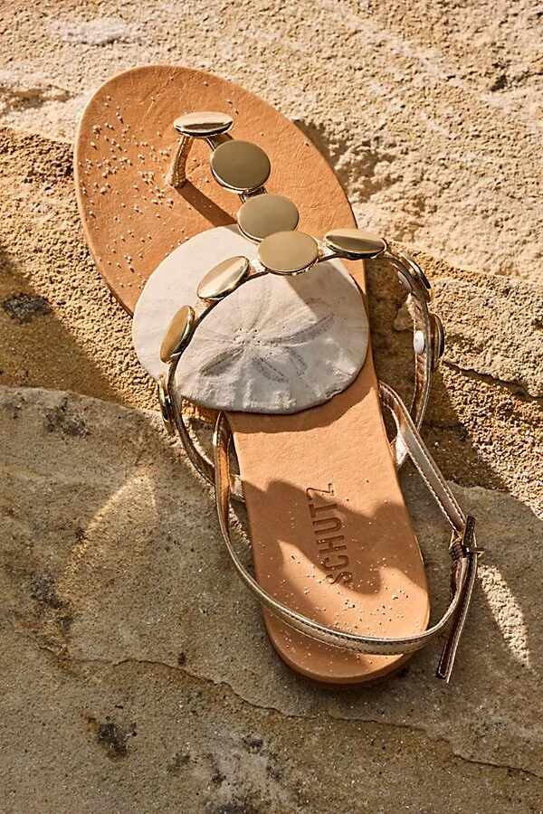 Aurelia Metallic Sandals