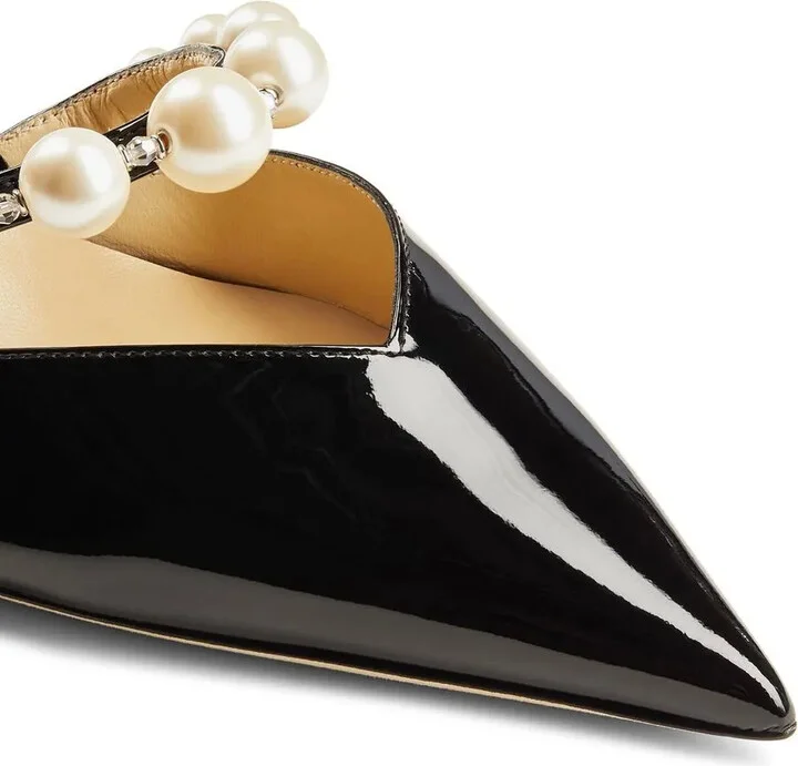 Aurelie 65mm pearl-embellished pumps - Image 3