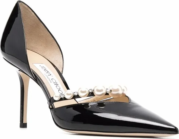 Aurelie 85mm pearl-embellished pumps - Image 2