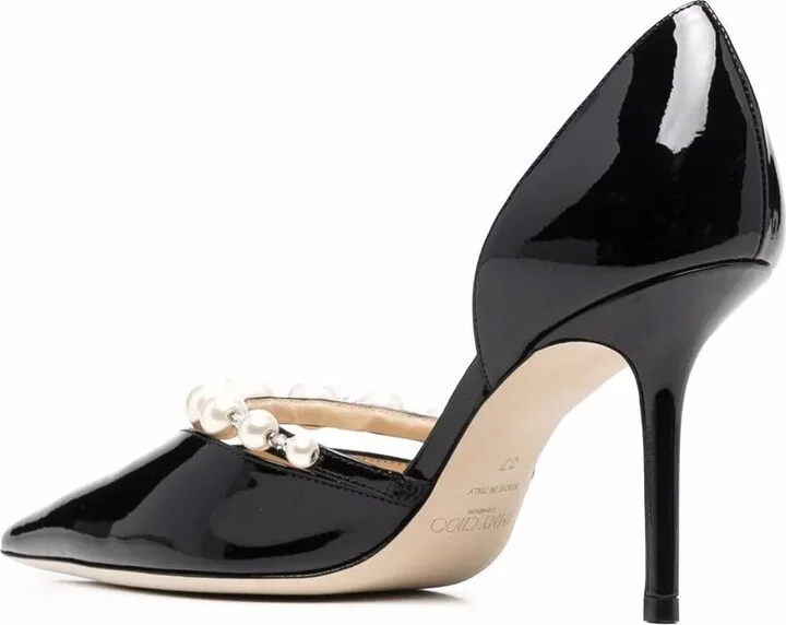 Aurelie 85mm pearl-embellished pumps - Image 3