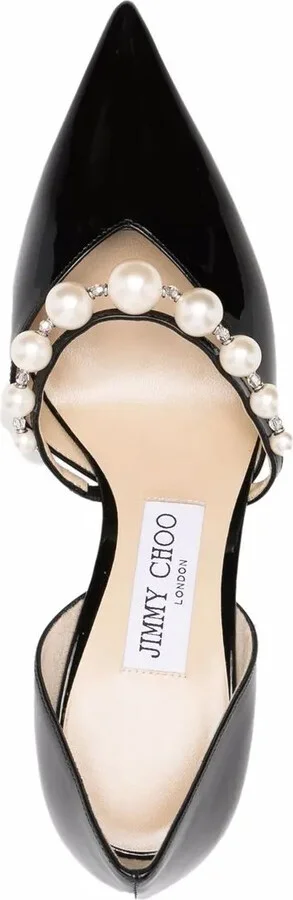Aurelie 85mm pearl-embellished pumps - Image 4