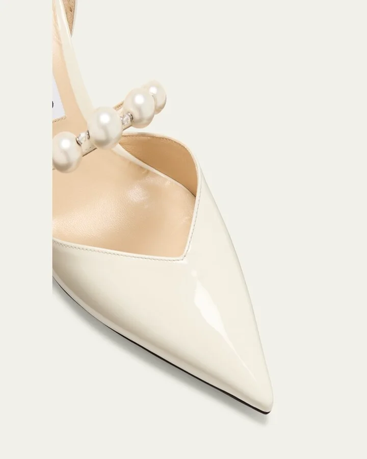 Aurelie d'Orsay Pearly Band Pumps - Image 3