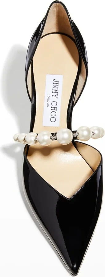 Aurelie d'Orsay Pearly Band Pumps - Image 3