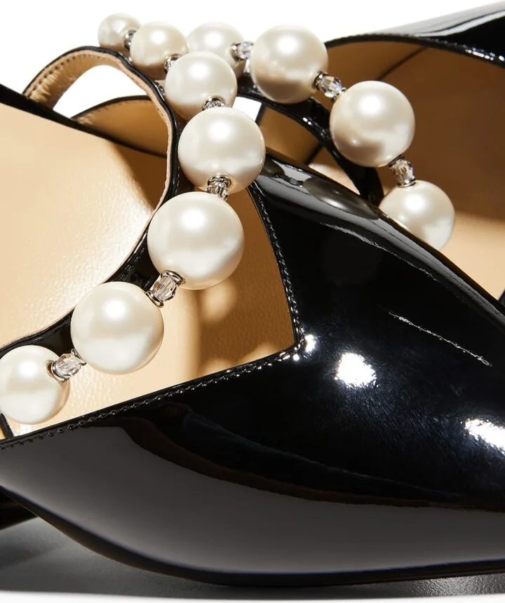 Aurelie d'Orsay Pearly Band Pumps - Image 9