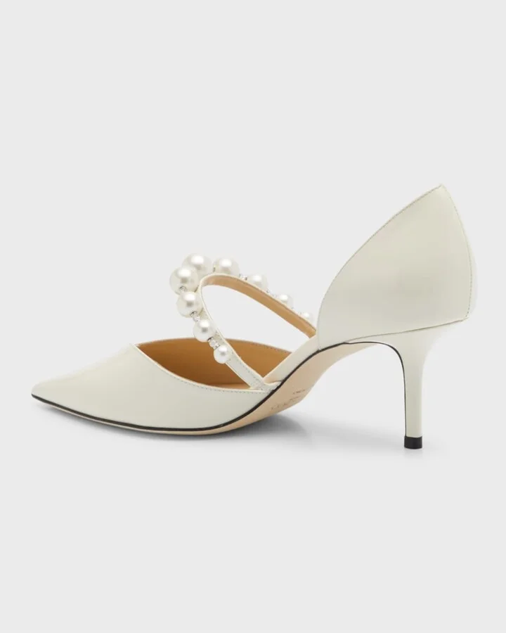 Aurelie d'Orsay Pearly Band Pumps - Image 2