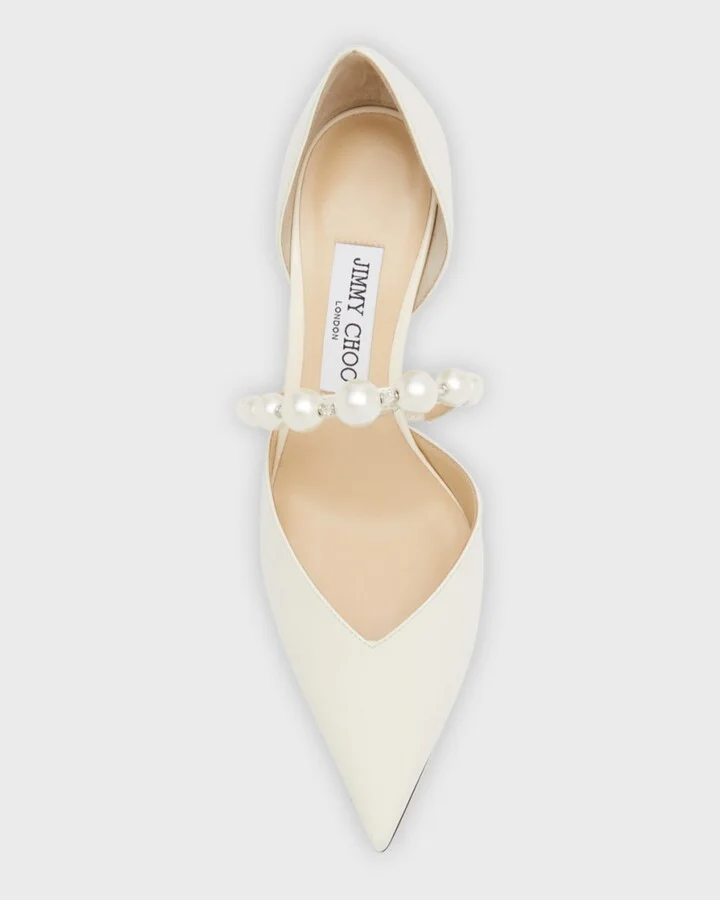 Aurelie d'Orsay Pearly Band Pumps - Image 6