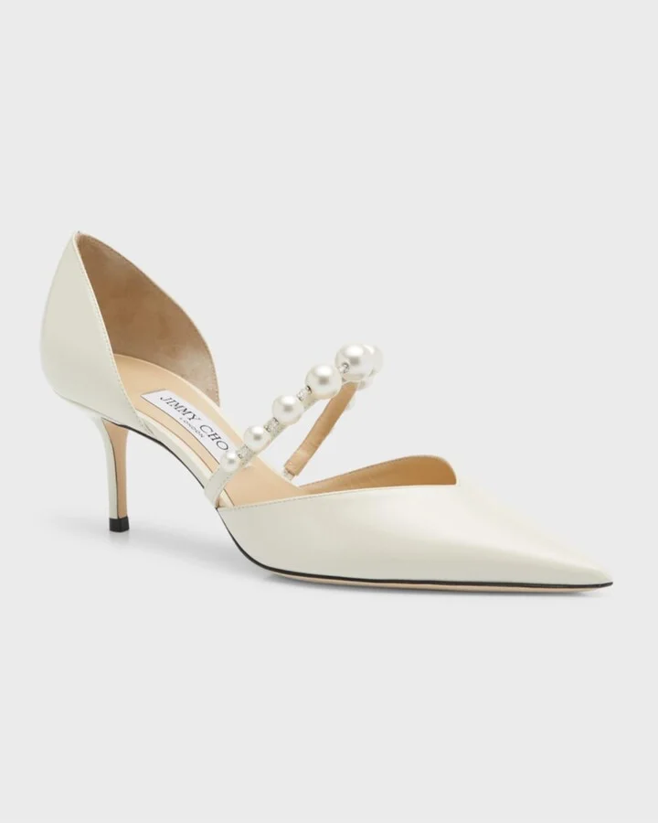 Aurelie d'Orsay Pearly Band Pumps - Image 9