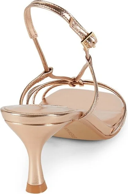 Aurora Leather Strappy Knot Sandals - Image 3